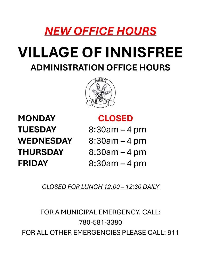 NEW ADMINISTRATION OFFICE HOURS