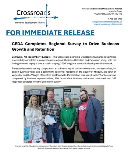 BRE & Community  Survey - Press Release